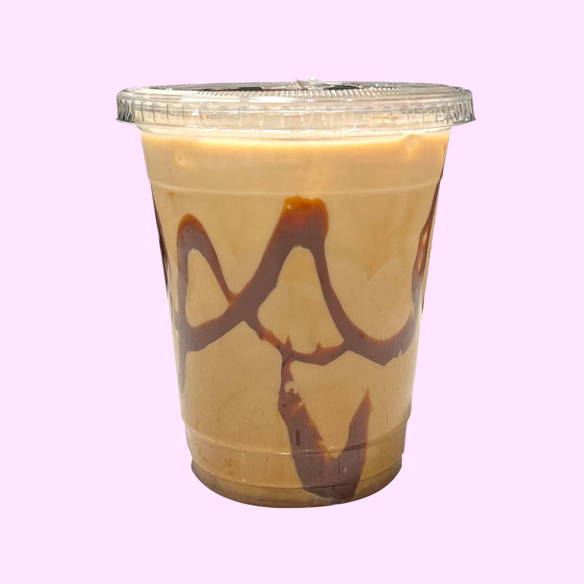An iced cajeta caramel latte